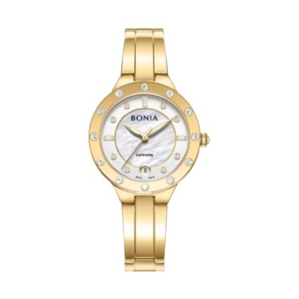 Bonia Stelle Elegance BNB10870-2217S White Dial Color Women Watch